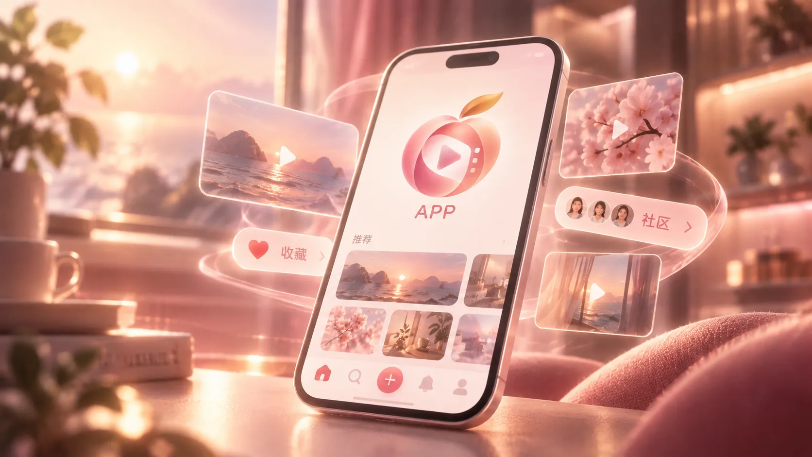 社区与APP移动端使用画面
